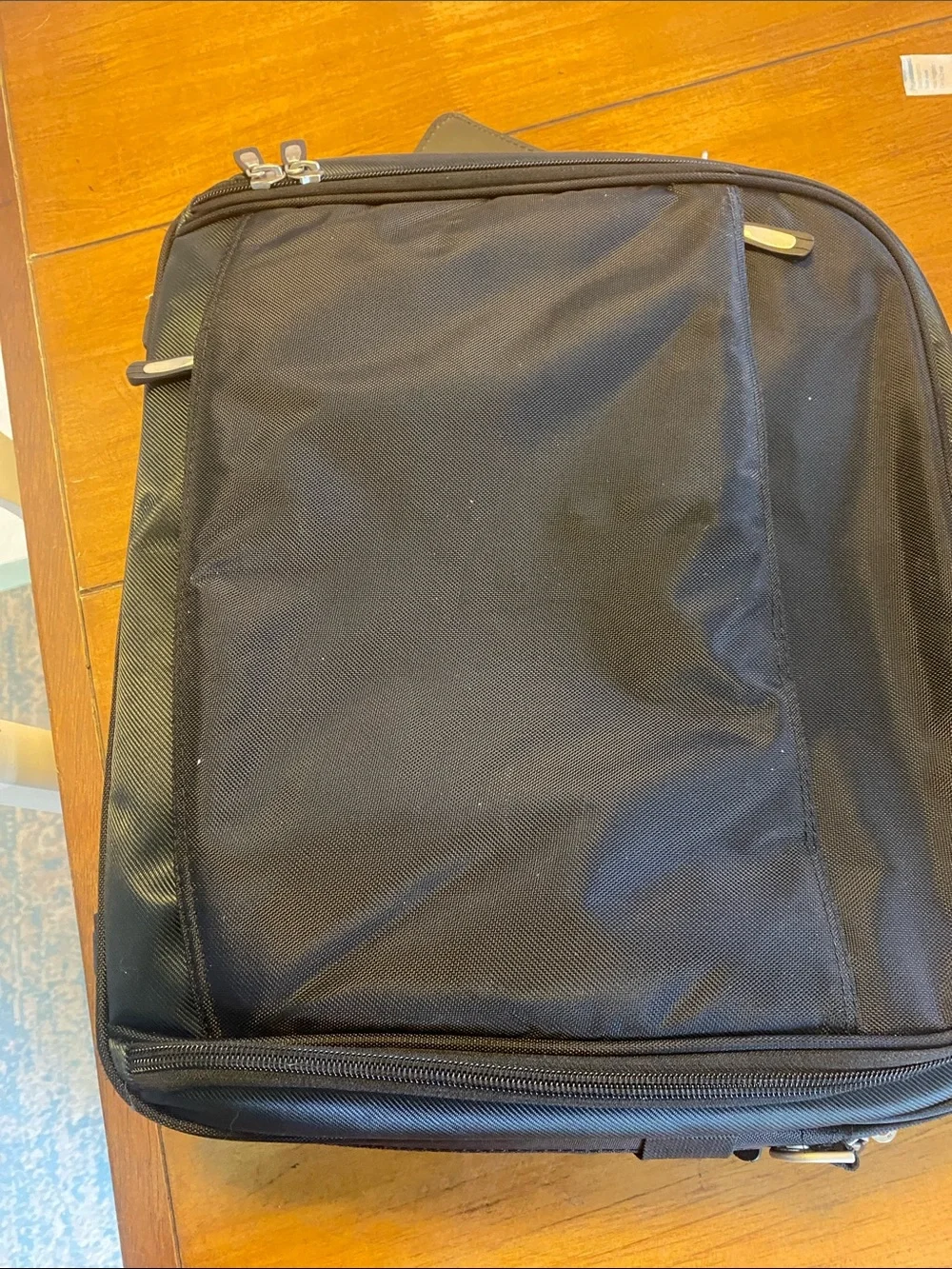 HP Black Men's Laptop Briefcase Bag with Front Zip Pocket HP400-02.